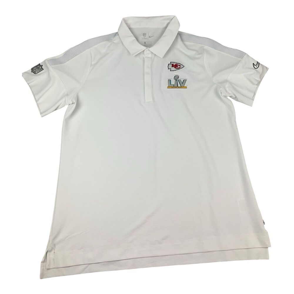 Kansas City Chiefs Nike Polo Shirt Super Bowl LIV, White, Size XL
